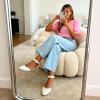 image:imageDREAM PAIRS Womens Low Wedge Pointed Toe Ankle Strap Dress Comfortable Casual Flats ShoesWhitePu