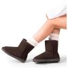 image:imageDREAM PAIRS Womens ShortyNew Mid Calf Winter Snow BootsBrownclassic