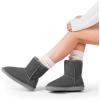 image:imageDREAM PAIRS Womens ShortyNew Mid Calf Winter Snow BootsGreyclassic