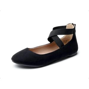 image:imageDREAM PAIRS Womens Comfortable Fashion Elastic Ankle Straps Flats ShoesBlack