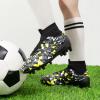 image:imageDREAM PAIRS Boys Football Cleats Youth High Top Firm Ground Soccer Shoes for LittleBig KidsBlackNeonGreen