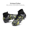image:imageDREAM PAIRS Boys Football Cleats Youth High Top Firm Ground Soccer Shoes for LittleBig KidsBlackNeonGreen