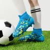 image:imageDREAM PAIRS Boys Football Cleats Youth High Top Firm Ground Soccer Shoes for LittleBig KidsBlue