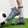 image:imageDREAM PAIRS Boys Football Cleats Youth High Top Firm Ground Soccer Shoes for LittleBig KidsGrey