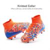 image:imageDREAM PAIRS Boys Football Cleats Youth High Top Firm Ground Soccer Shoes for LittleBig KidsOrangeBlue