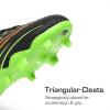 image:imageDREAM PAIRS Boys Girls Football Cleats Youth Firm Groud Outdoor Trainning Athletic Sport High Top Soccer Shoes for LittleBig KidBlackNeon Green