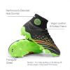 image:imageDREAM PAIRS Boys Girls Football Cleats Youth Firm Groud Outdoor Trainning Athletic Sport High Top Soccer Shoes for LittleBig KidBlackNeon Green