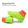 image:imageDREAM PAIRS Boys Girls Football Cleats Youth Firm Groud Outdoor Trainning Athletic Sport High Top Soccer Shoes for LittleBig KidNeon Green