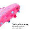 image:imageDREAM PAIRS Boys Girls Football Cleats Youth Firm Groud Outdoor Trainning Athletic Sport High Top Soccer Shoes for LittleBig KidPinkHot Pink