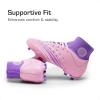 image:imageDREAM PAIRS Boys Girls Football Cleats Youth Firm Groud Outdoor Trainning Athletic Sport High Top Soccer Shoes for LittleBig KidPinkPurple