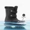 image:imageDREAM PAIRS Boys Girls Snow Boots WaterResistant Outdoor Sport Warm Cozy AntiSlip Cute Ankle Winter Shoes for ToddlerLittleBig KidBlack