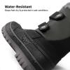 image:imageDREAM PAIRS Boys Girls Snow Boots WaterResistant Outdoor Sport Warm Cozy AntiSlip Cute Ankle Winter Shoes for ToddlerLittleBig KidBlackGrey