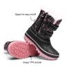 image:imageDREAM PAIRS Boys Girls Snow Boots WaterResistant Outdoor Sport Warm Cozy AntiSlip Cute Ankle Winter Shoes for ToddlerLittleBig KidBlackPink