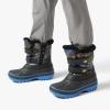 image:imageDREAM PAIRS Boys Girls Snow Boots WaterResistant Outdoor Sport Warm Cozy AntiSlip Cute Ankle Winter Shoes for ToddlerLittleBig KidBlackRoyal