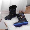 image:imageDREAM PAIRS Boys Girls Snow Boots WaterResistant Outdoor Sport Warm Cozy AntiSlip Cute Ankle Winter Shoes for ToddlerLittleBig KidBlackRoyal