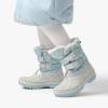 image:imageDREAM PAIRS Boys Girls Snow Boots WaterResistant Outdoor Sport Warm Cozy AntiSlip Cute Ankle Winter Shoes for ToddlerLittleBig KidLight BlueWhite