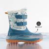 image:imageDREAM PAIRS Boys Girls Snow Boots WaterResistant Outdoor Sport Warm Cozy AntiSlip Cute Ankle Winter Shoes for ToddlerLittleBig KidLight BlueWhiteYellow