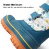image:imageDREAM PAIRS Boys Girls Snow Boots WaterResistant Outdoor Sport Warm Cozy AntiSlip Cute Ankle Winter Shoes for ToddlerLittleBig KidLight BlueWhiteYellow