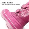 image:imageDREAM PAIRS Boys Girls Snow Boots WaterResistant Outdoor Sport Warm Cozy AntiSlip Cute Ankle Winter Shoes for ToddlerLittleBig KidPink
