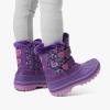 image:imageDREAM PAIRS Boys Girls Snow Boots WaterResistant Outdoor Sport Warm Cozy AntiSlip Cute Ankle Winter Shoes for ToddlerLittleBig KidPurple