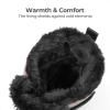 image:imageDREAM PAIRS Boys Girls Snow Boots WaterResistant Outdoor Sport Warm Cozy AntiSlip Cute Ankle Winter Shoes for ToddlerLittleBig KidRedBlack
