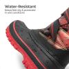 image:imageDREAM PAIRS Boys Girls Snow Boots WaterResistant Outdoor Sport Warm Cozy AntiSlip Cute Ankle Winter Shoes for ToddlerLittleBig KidRedBlack