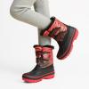 image:imageDREAM PAIRS Boys Girls Snow Boots WaterResistant Outdoor Sport Warm Cozy AntiSlip Cute Ankle Winter Shoes for ToddlerLittleBig KidRedBlack