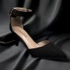 image:imageDREAM PAIRS Kitten Heel Low Heel for Women Closed Pointed Toe Pumps Wedding Party Sexy Dress Shoes LowpointedBlackNubuck