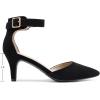 image:imageDREAM PAIRS Kitten Heel Low Heel for Women Closed Pointed Toe Pumps Wedding Party Sexy Dress Shoes LowpointedBlackNubuck