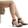 image:imageDREAM PAIRS Kitten Heel Low Heel for Women Closed Pointed Toe Pumps Wedding Party Sexy Dress Shoes LowpointedBlackPat