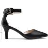image:imageDREAM PAIRS Kitten Heel Low Heel for Women Closed Pointed Toe Pumps Wedding Party Sexy Dress Shoes LowpointedBlackPu
