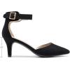 image:imageDREAM PAIRS Kitten Heel Low Heel for Women Closed Pointed Toe Pumps Wedding Party Sexy Dress Shoes LowpointedBlackSuede