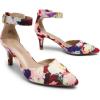 image:imageDREAM PAIRS Kitten Heel Low Heel for Women Closed Pointed Toe Pumps Wedding Party Sexy Dress Shoes LowpointedFloral