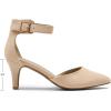 image:imageDREAM PAIRS Kitten Heel Low Heel for Women Closed Pointed Toe Pumps Wedding Party Sexy Dress Shoes LowpointedNudeSuede