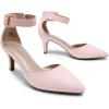 image:imageDREAM PAIRS Kitten Heel Low Heel for Women Closed Pointed Toe Pumps Wedding Party Sexy Dress Shoes LowpointedPinkSuede