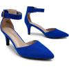 image:imageDREAM PAIRS Kitten Heel Low Heel for Women Closed Pointed Toe Pumps Wedding Party Sexy Dress Shoes LowpointedRoyalBlue