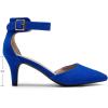 image:imageDREAM PAIRS Kitten Heel Low Heel for Women Closed Pointed Toe Pumps Wedding Party Sexy Dress Shoes LowpointedRoyalBlue
