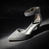 image:imageDREAM PAIRS Kitten Heel Low Heel for Women Closed Pointed Toe Pumps Wedding Party Sexy Dress Shoes LowpointedSilverGlitter