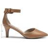 image:imageDREAM PAIRS Kitten Heel Low Heel for Women Closed Pointed Toe Pumps Wedding Party Sexy Dress Shoes LowpointedTaupePu
