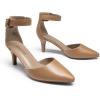 image:imageDREAM PAIRS Kitten Heel Low Heel for Women Closed Pointed Toe Pumps Wedding Party Sexy Dress Shoes LowpointedTaupePu
