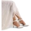 image:imageDREAM PAIRS Kitten Heel Low Heel for Women Closed Pointed Toe Pumps Wedding Party Sexy Dress Shoes LowpointedWhitePu