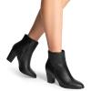image:imageDREAM PAIRS Womens Ankle Boots Chunky Block Heel BootiesBlackPu