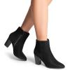 image:imageDREAM PAIRS Womens Ankle Boots Chunky Block Heel BootiesBlackSuede