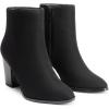 image:imageDREAM PAIRS Womens Ankle Boots Chunky Block Heel BootiesBlackSuede