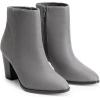 image:imageDREAM PAIRS Womens Ankle Boots Chunky Block Heel BootiesGreySuede