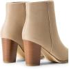 image:imageDREAM PAIRS Womens Ankle Boots Chunky Block Heel BootiesSandSuede