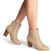 image:imageDREAM PAIRS Womens Ankle Boots Chunky Block Heel BootiesSandSuede