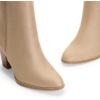 image:imageDREAM PAIRS Womens Ankle Boots Chunky Block Heel BootiesSandSuede