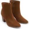 image:imageDREAM PAIRS Womens Ankle Boots Chunky Block Heel BootiesTanSuede
