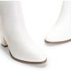 image:imageDREAM PAIRS Womens Ankle Boots Chunky Block Heel BootiesWhitepu